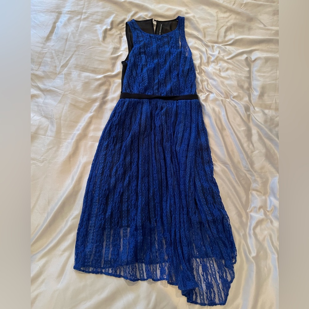 Walter Baker Cobalt Blue Lace Midi Dress XS